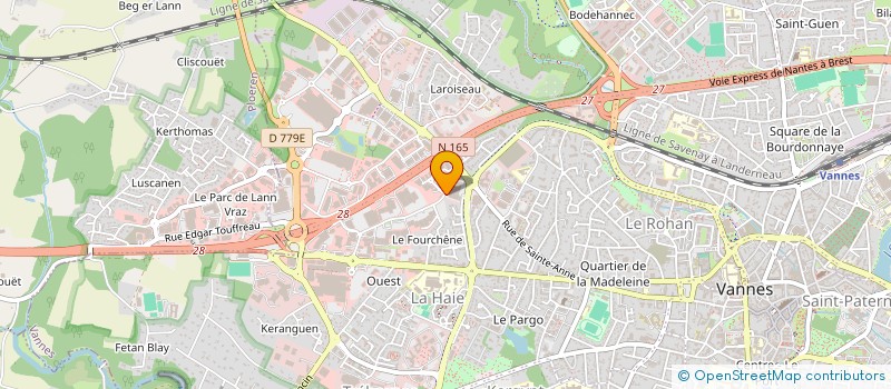 localisation de l'entreprise SCI BATI PARC à VANNES