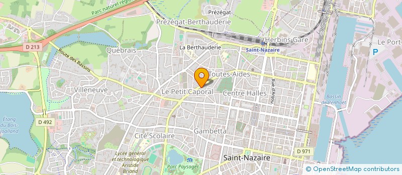 localisation de l'entreprise SCI BATI PAYSAGE  SAINT-NAZAIRE