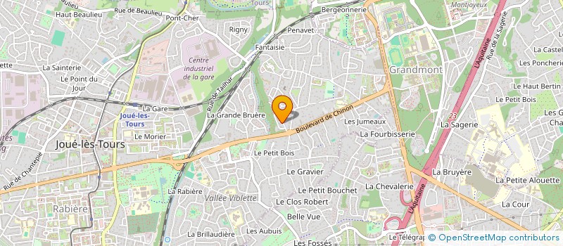 localisation de l'entreprise SCI BATI RECETTES à JOUE-LES-TOURS