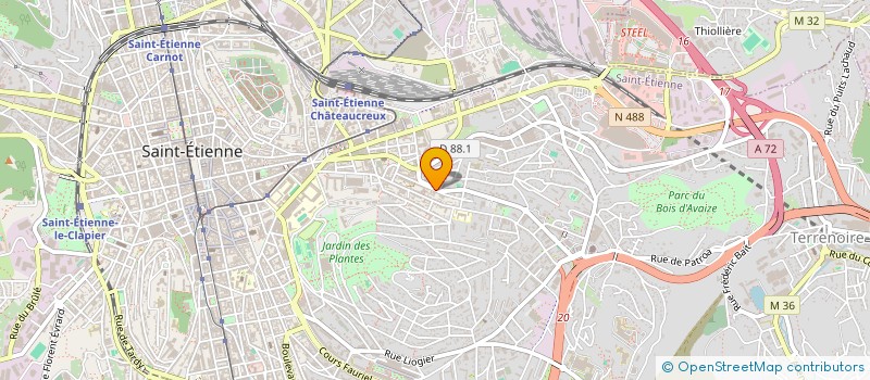 localisation de l'entreprise SCI BATICOR  SAINT-ETIENNE