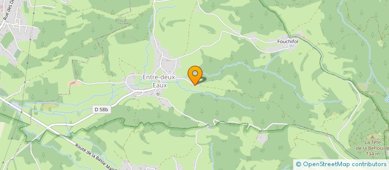 localisation de l'entreprise SCI BATID  ENTRE-DEUX-EAUX