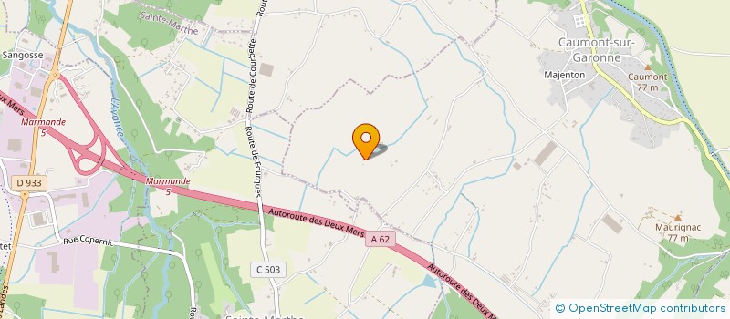 localisation de l'entreprise SCI BATIENZO  CAUMONT-SUR-GARONNE