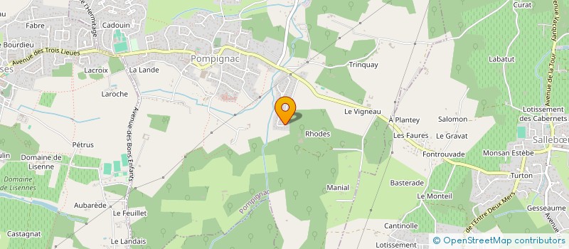 localisation de l'entreprise SCI BATIFEC  POMPIGNAC