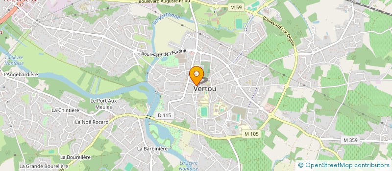 localisation de l'entreprise SCI BATIFLOR  VERTOU