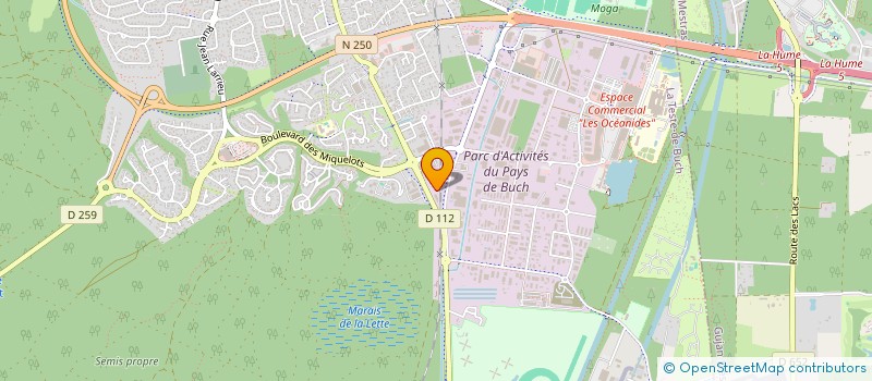 localisation de l'entreprise SCI BATIGAVI  LA TESTE-DE-BUCH