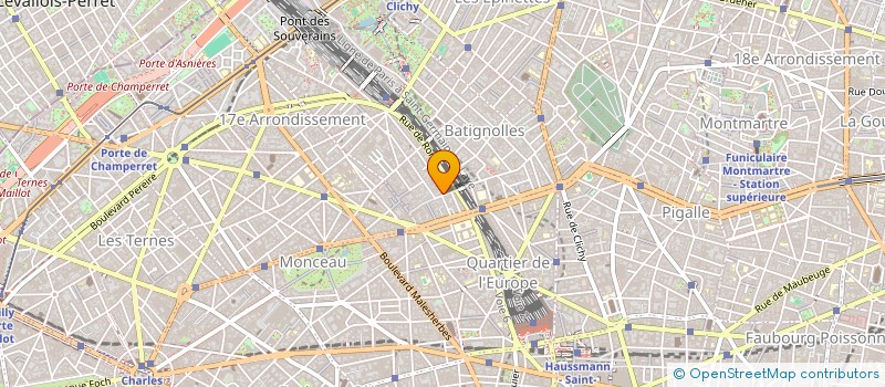 localisation de l'entreprise SCI BATIGNOLLES R DES DAMES  PARIS