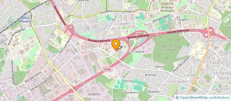 localisation de l'entreprise SCI BATIKROM  PESSAC