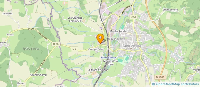 localisation de l'entreprise SCI BATILIB  SAINT-AMOUR