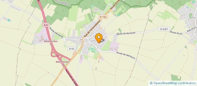 localisation de l'entreprise SCI BATILOCA  URY