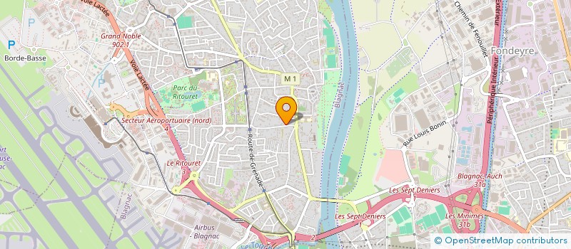 localisation de l'entreprise SCI BATILUC  BLAGNAC