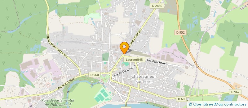 localisation de l'entreprise SCI BATILUXE à CHATEAUNEUF-SUR-LOIRE