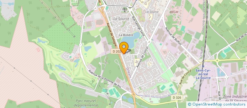 localisation de l'entreprise SCI BATIMECO à ORLEANS