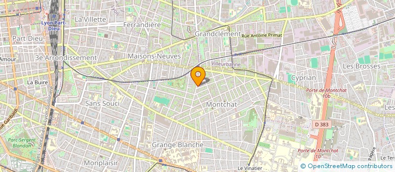 localisation de l'entreprise SCI BATIMENT B  LYON