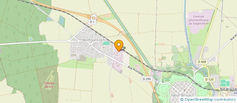 localisation de l'entreprise SCI BATIMENTS DE L'EST  WOLFGANTZEN