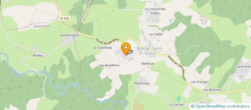 localisation de l'entreprise SCI BATIMMO  BOISSET-SAINT-PRIEST