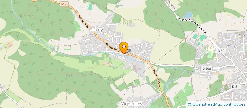 localisation de l'entreprise SCI BATINOVE à SAULNY