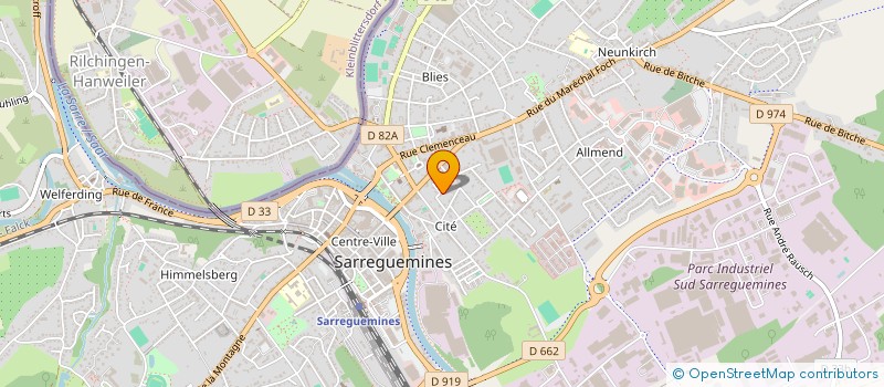 localisation de l'entreprise SCI BATINUM à SARREGUEMINES