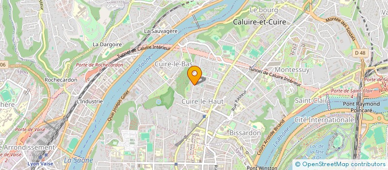 localisation de l'entreprise SCI BATION  CALUIRE-ET-CUIRE