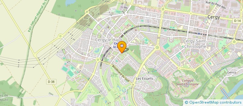 localisation de l'entreprise SCI BATIPATRIMOINE  CERGY