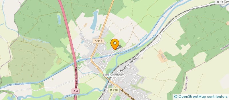 localisation de l'entreprise SCI BATIR  HERBITZHEIM