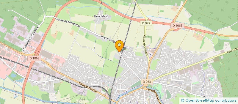 localisation de l'entreprise SCI BATIR  HAGUENAU