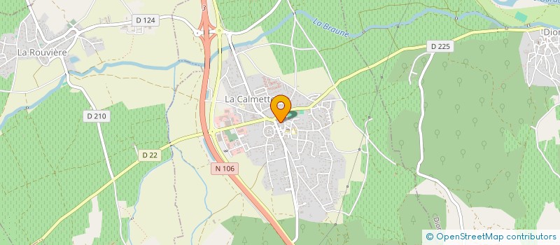 localisation de l'entreprise SCI BATIRAILLE  LA CALMETTE