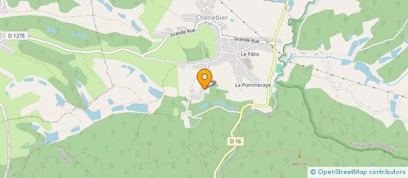 localisation de l'entreprise SCI BATIREHA  CHENEBIER