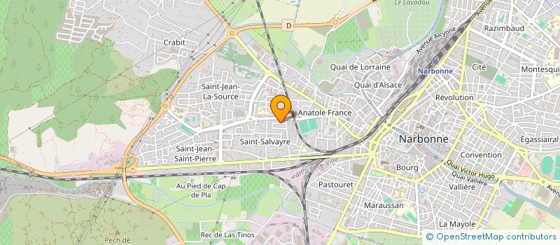 localisation de l'entreprise SCI BATIS à NARBONNE