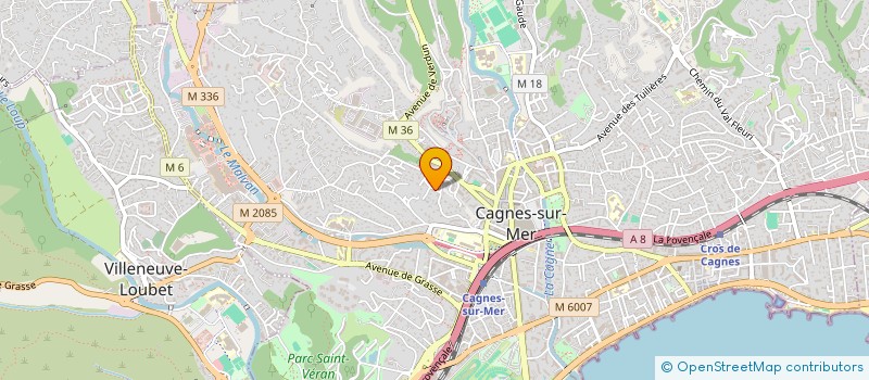 localisation de l'entreprise SCI BATIS  CAGNES-SUR-MER