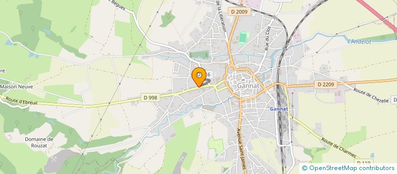 localisation de l'entreprise SCI BATISEQ à GANNAT