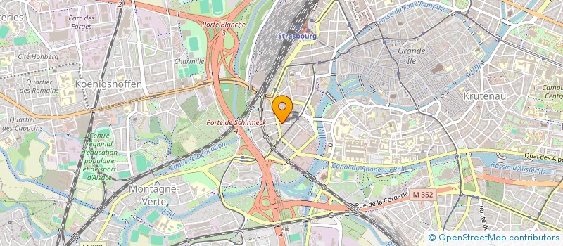 localisation de l'entreprise SCI BATISTA  STRASBOURG