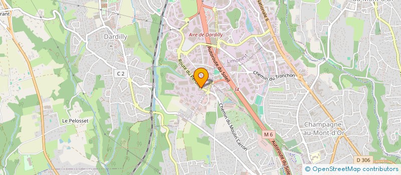 localisation de l'entreprise SCI BATITEC  DARDILLY