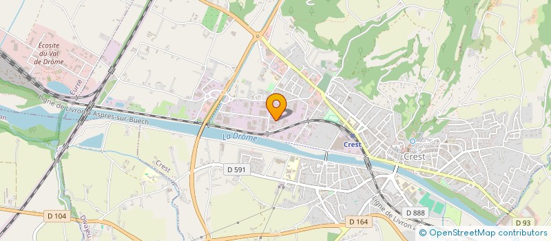 localisation de l'entreprise SCI BATIVOULTE  CREST