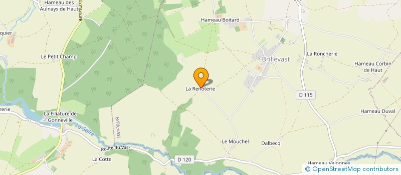 localisation de l'entreprise SCI BATJE ET ROBJO  BRILLEVAST