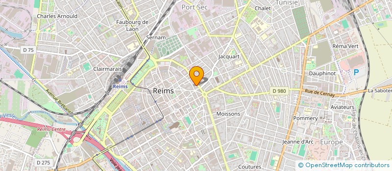 localisation de l'entreprise SCI BATMAC  REIMS