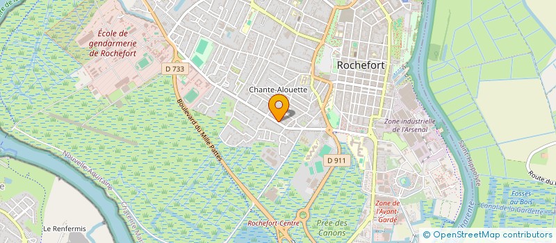 localisation de l'entreprise SCI BATMALLE  ROCHEFORT