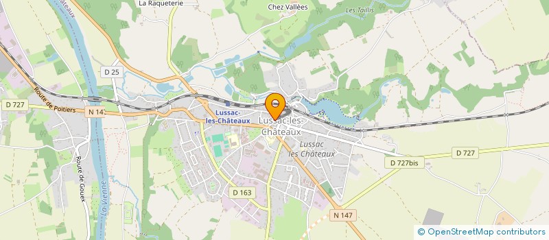 localisation de l'entreprise SCI BATNA  LUSSAC-LES-CHATEAUX