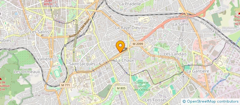 localisation de l'entreprise SCI BATO  CLERMONT-FERRAND