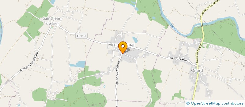 localisation de l'entreprise SCI BATON ROSE  VICQ-D'AURIBAT