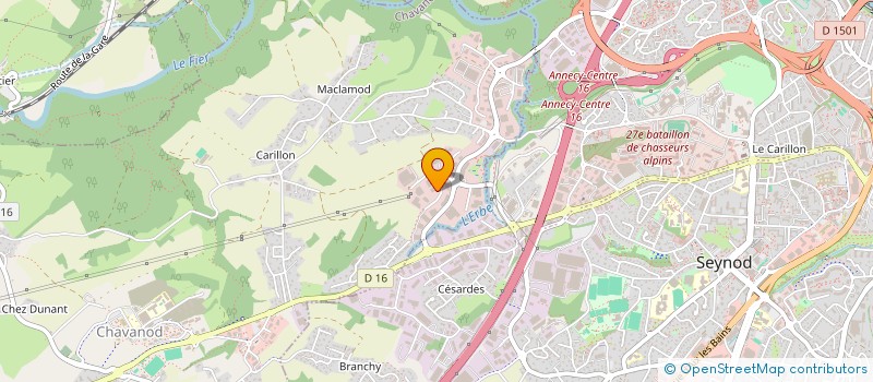 localisation de l'entreprise SCI BATRX  CHAVANOD