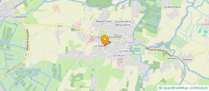 localisation de l'entreprise SCI BATSIM  MAGNE