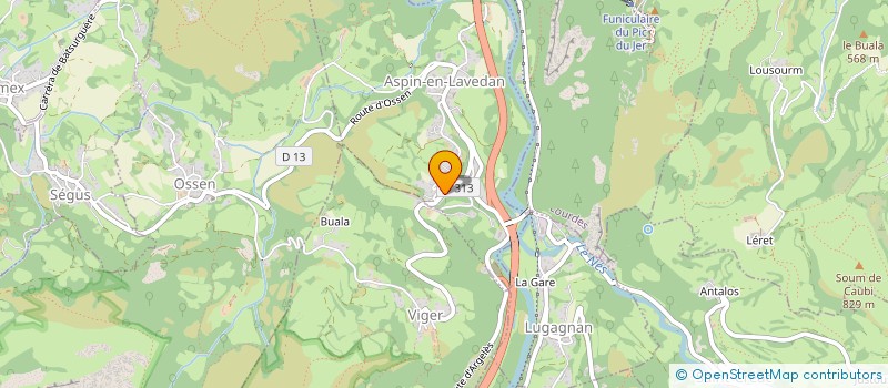 localisation de l'entreprise SCI BATSURGUERE  ASPIN-EN-LAVEDAN