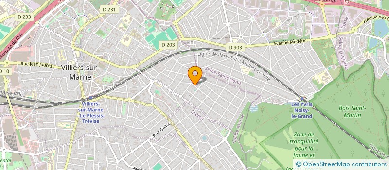 localisation de l'entreprise SCI BATTAGLIN  VILLIERS-SUR-MARNE