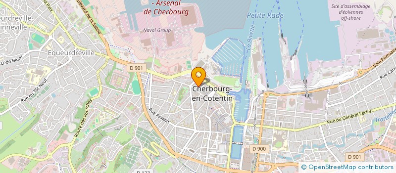 localisation de l'entreprise SCI BATTEUX LANGEVIN à CHERBOURG-EN-COTENTIN