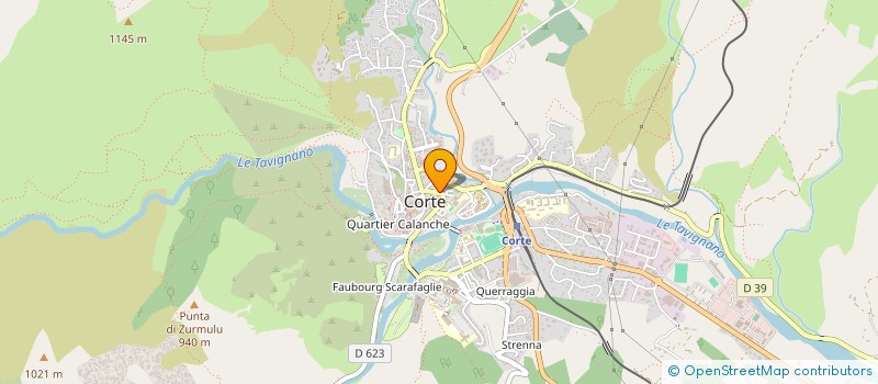localisation de l'entreprise SCI BATTIMMO à CORTE