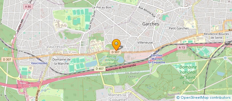 localisation de l'entreprise SCI BATTUISSIERS à GARCHES