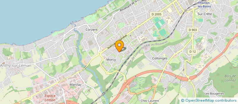 localisation de l'entreprise SCI BATUR à THONON-LES-BAINS