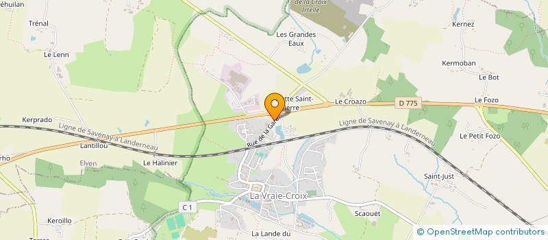 localisation de l'entreprise SCI BATUR  LA VRAIE-CROIX