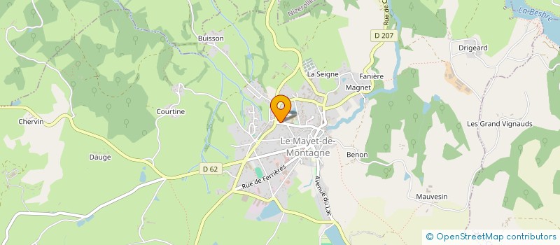 localisation de l'entreprise SCI BATUT  LE MAYET-DE-MONTAGNE