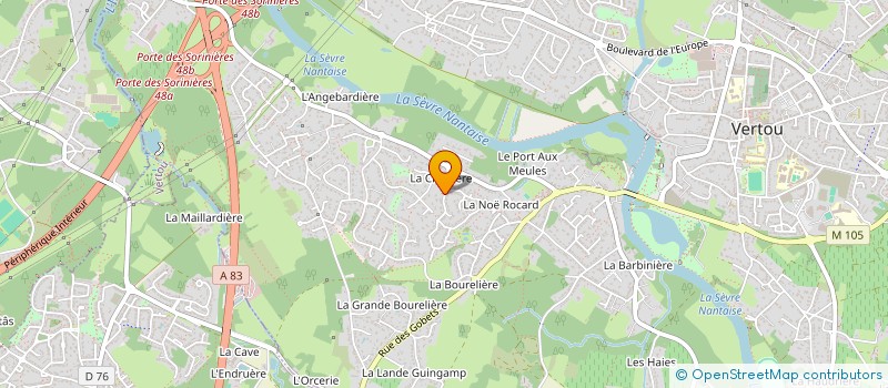 localisation de l'entreprise SCI BATY  VERTOU